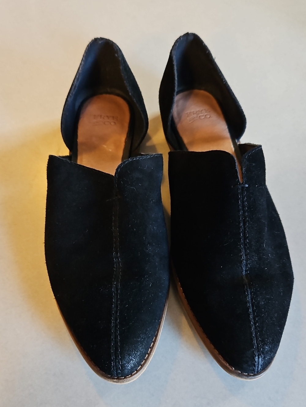 Frye And Co. Black Suede Flats